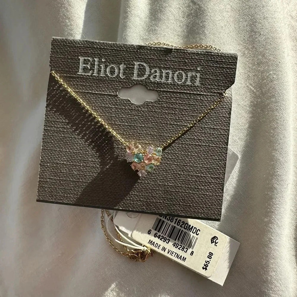 Eliot Danori MultiColor Heart Gold Necklace NWT - Picture 8 of 11